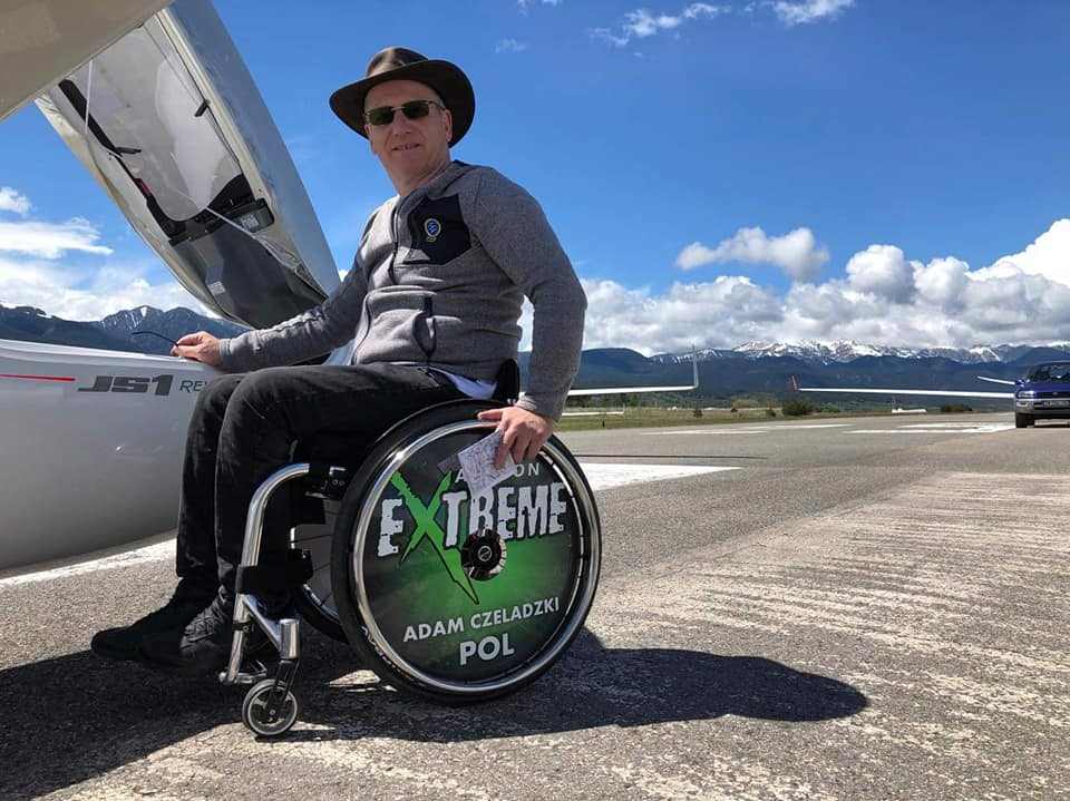 Adam with his JS1 glider