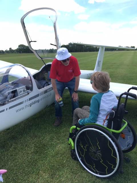 Milosz before his first flight.